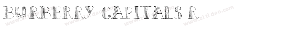 Burberry Capitals R字体转换